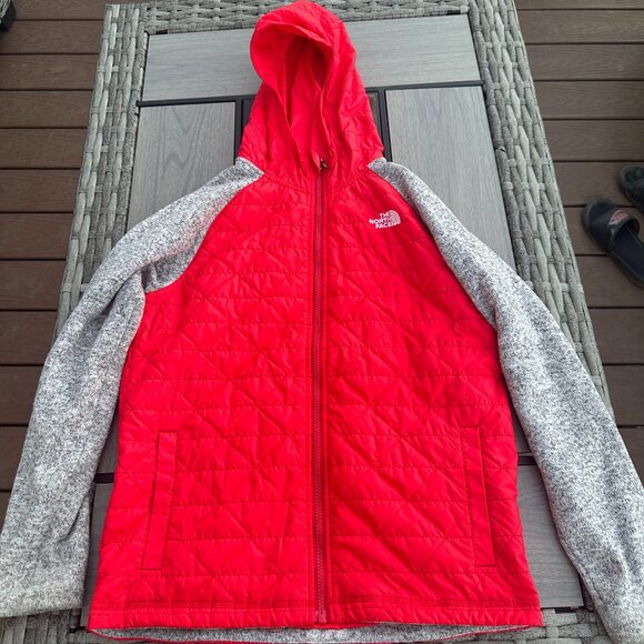 The North Face Other - The North Face Jacket Boys L (14/16) Quilted Sweater Fleece Hoodie Full Zip